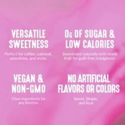 Simple Flavoring Syrup Vanilla -Lakanto Food Store 18783 LAK SimpleSyrups Amazon Vanil Claims 1080x1080 v2