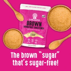 Brown Monkfruit And Erythritol Sweetener - Brown Sugar Replacement 10 Brown Monkfruit And Erythritol Sweetener - Brown Sugar Replacement -Lakanto Food Store Amazon Image 4 Brown Sweetener RP 246 stg3