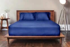 Housse De Couette Et Taies D'oreiller Microfibre -Lakanto Food Store HousseCouette BleuFonce 4