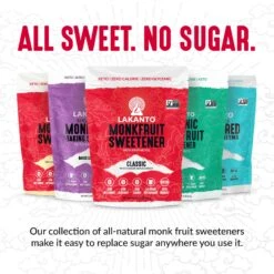 Powdered Monkfruit And Erythritol Sweetener - Powdered Sugar Replacement -Lakanto Food Store LFG 086 6