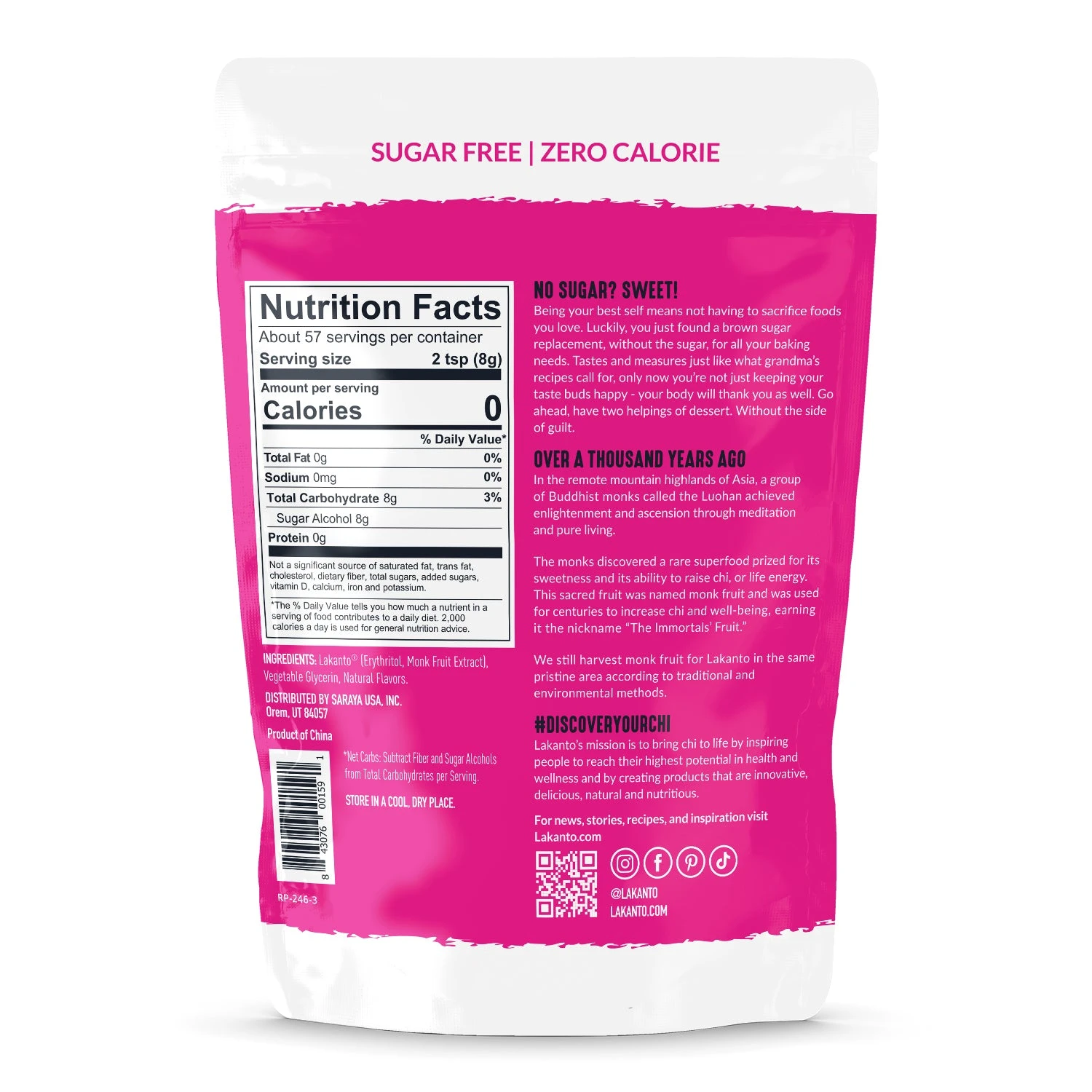 Brown Monkfruit And Erythritol Sweetener - Brown Sugar Replacement 2 Brown Monkfruit And Erythritol Sweetener - Brown Sugar Replacement - Image 2