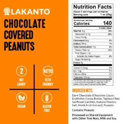 Chocolate Covered Peanuts -Lakanto Food Store Lakanto Amazone ImageStack ChocolateCoveredPeanuts 03