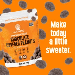Chocolate Covered Peanuts -Lakanto Food Store Lakanto Amazone ImageStack ChocolateCoveredPeanuts 08