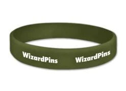 Custom Printed Wristband -Lakanto Food Store MiltaryGreen
