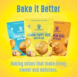 Gluten Free Lemon Poppy Seed Muffin Mix -Lakanto Food Store RP 402 lemon poppy muffin ImageStack original fnl otl Evergreen1