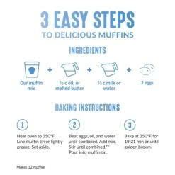 Gluten Free Lemon Poppy Seed Muffin Mix -Lakanto Food Store RP 402 lemon poppy muffin ImageStack original fnl otl Instruction