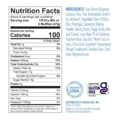 Gluten Free Lemon Poppy Seed Muffin Mix -Lakanto Food Store RP 402 lemon poppy muffin ImageStack original fnl otl NFP