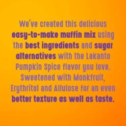 Gluten Free Pumpkin Spice Muffin Mix -Lakanto Food Store RP 403 pumpkin muffin ImageStack original fnl F B1