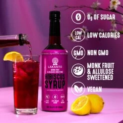 Simple Flavoring Syrup Hibiscus -Lakanto Food Store SimpleSyrup ImageStacks 1080x1080 Hibiscus 1