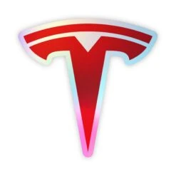 Custom Holographic Stickers -Lakanto Food Store Tesla 1