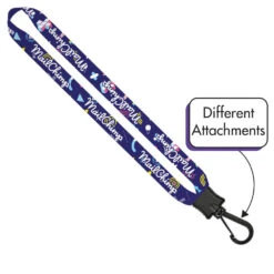 Sublimated Lanyards -Lakanto Food Store differentattachments v3
