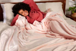 Mello Plaid Douceur Flanelle -Lakanto Food Store plaid rose 1